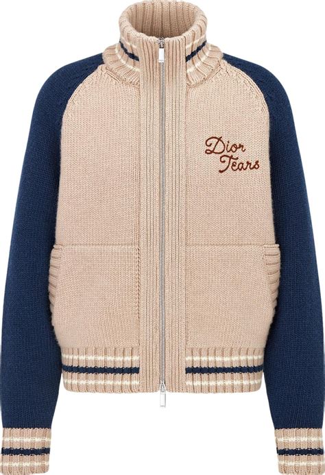 dior 923l420y0197_c187|Dior x Denim Tears Zipped Blouson 'Beige/Navy Blue' .